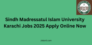 Sindh Madressatul Islam University Karachi Jobs 2025